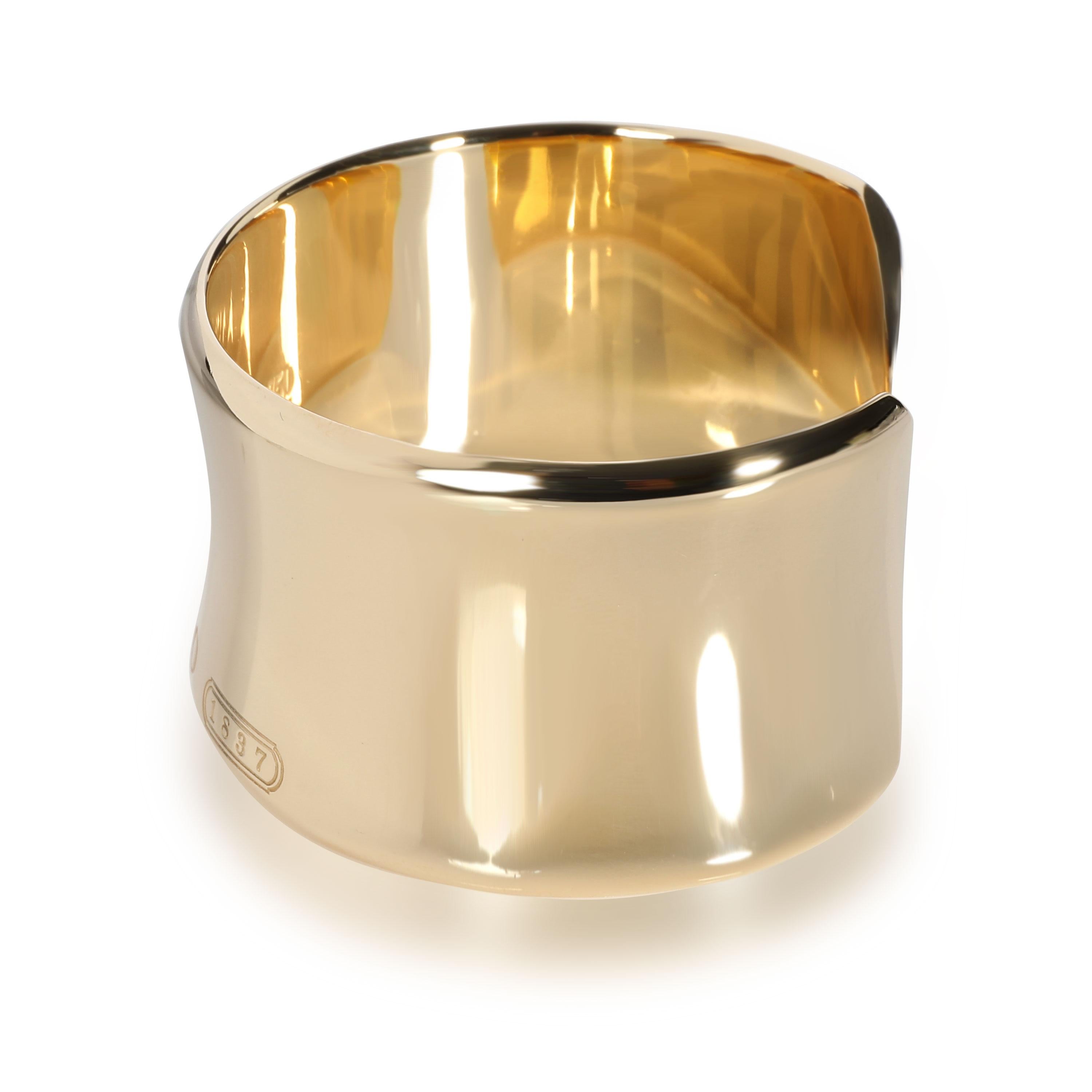 Tiffany & Co. Tiffany 1837 Cuff in 18 Karat Yellow Gold In Excellent Condition In New York, NY