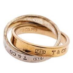 Tiffany & Co. Tiffany 1837 Interlocking Circles 18K Rose Gold Ring Size 47
