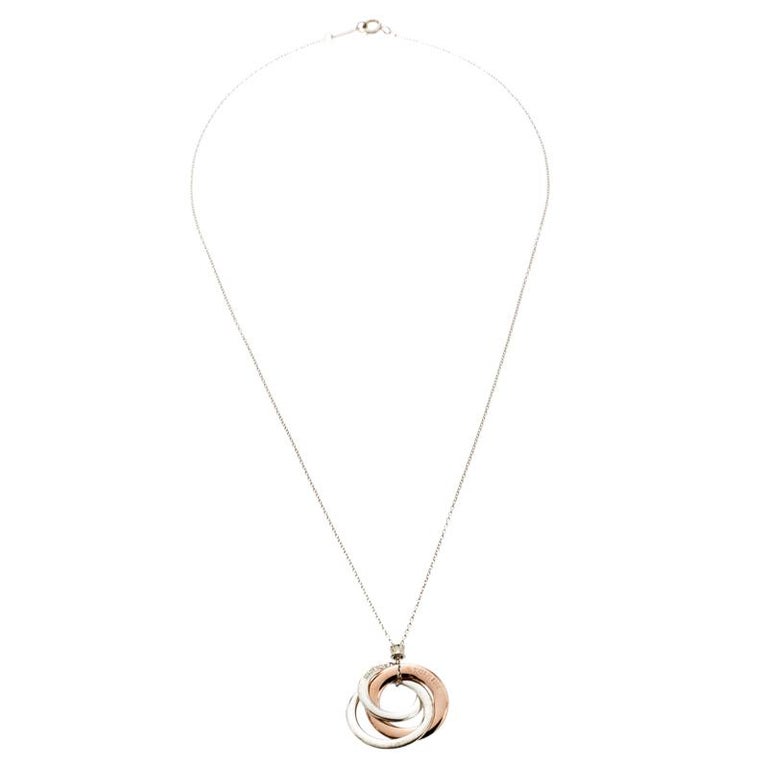 Tiffany And Co 1837 Rubedo Silver Circles Pendant Necklace For At 1stdibs - Elsa Peretti Circle Pendant Tiffany And Co 1837 Rubedo Silver Circles Pendant Necklace For At 1stdibs - Elsa Peretti Circle Pendant