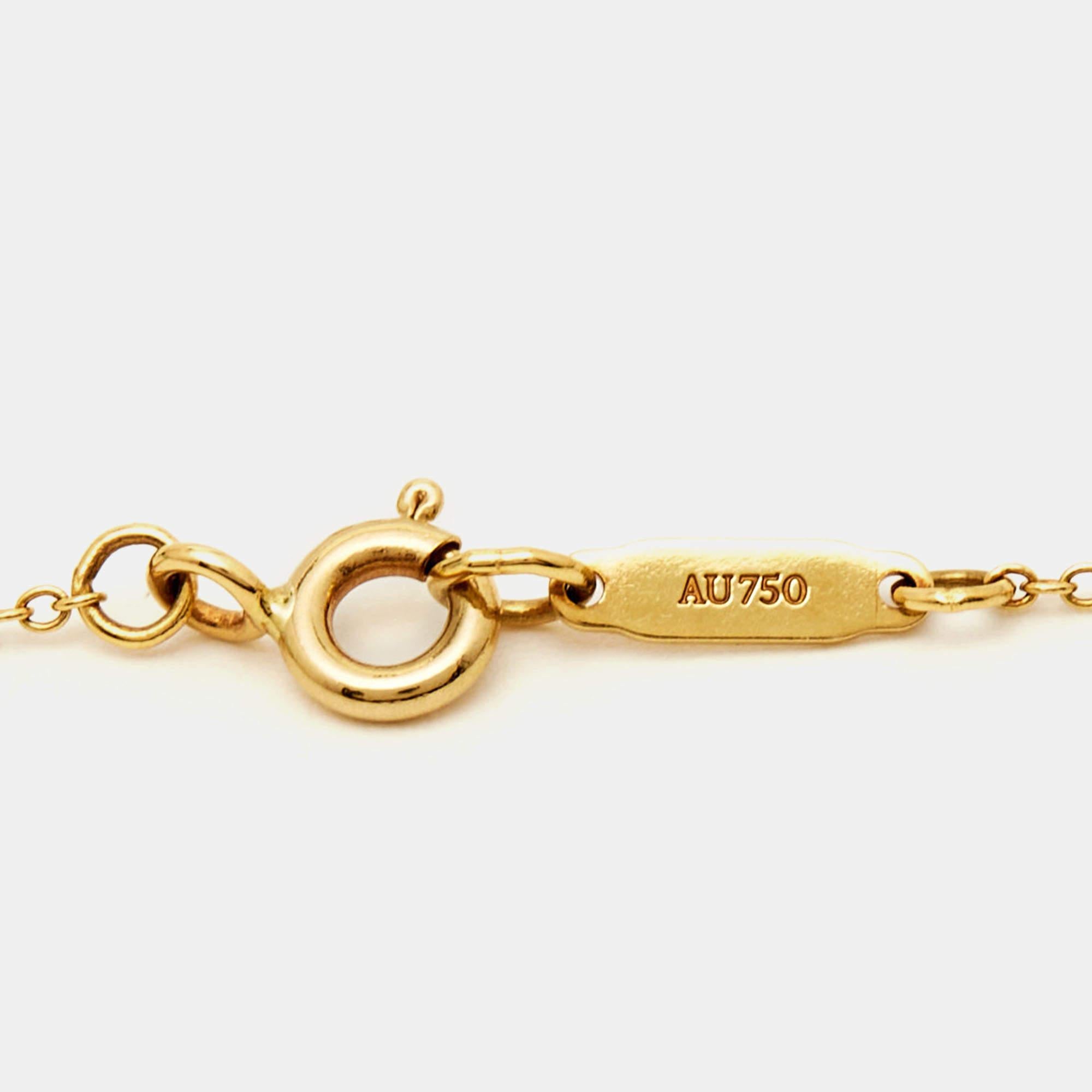 Contemporary Tiffany & Co. Tiffany Bow 18k Yellow Gold Large Model Pendant Necklace