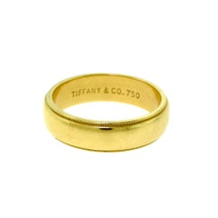 Tiffany & Co. Tiffany Classic Milgrain Gold Wedding Band Ring