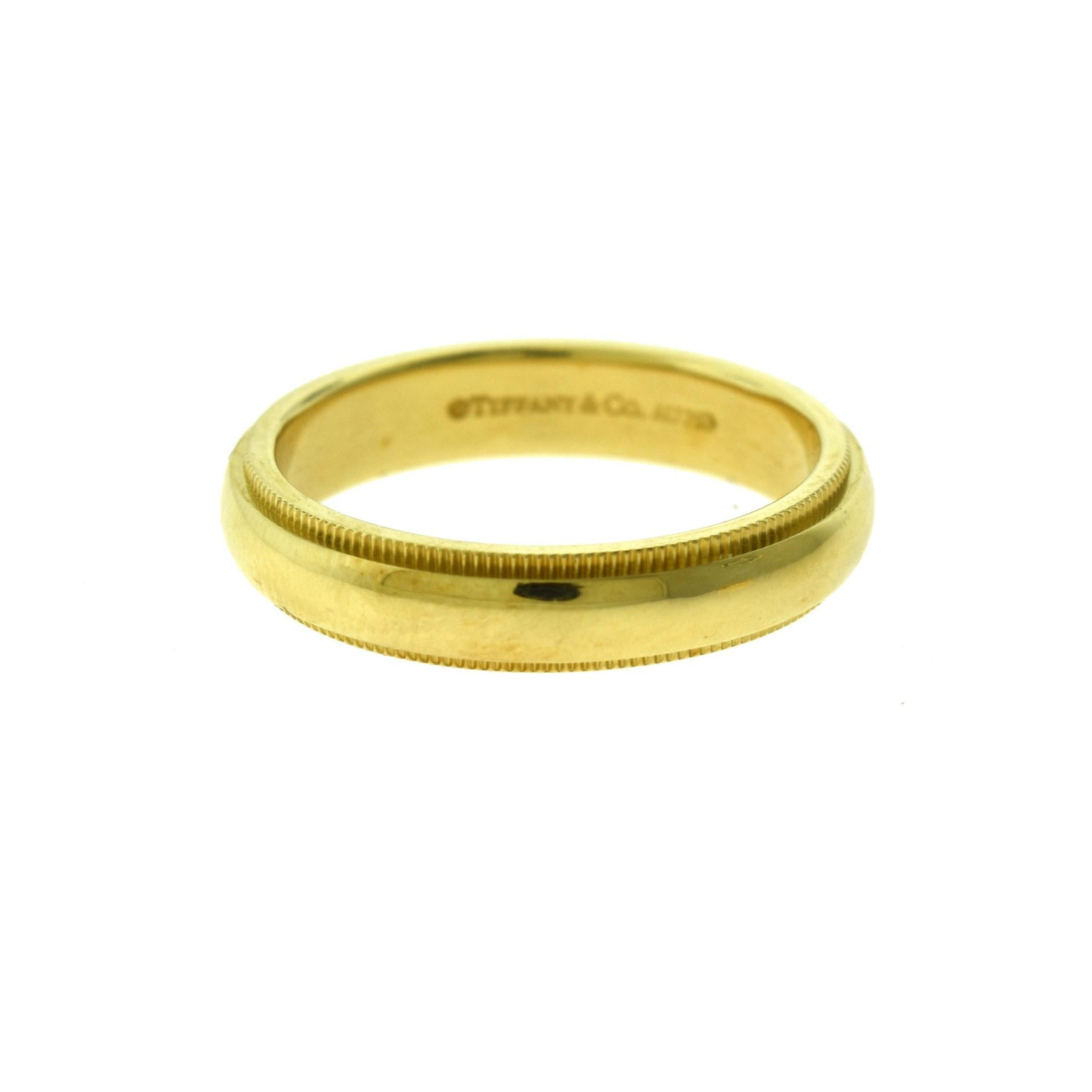 double milgrain band ring