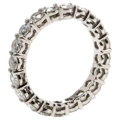 Used Tiffany & Co. Tiffany Embrace Diamond Platinum Eternity Band Ring 46