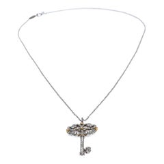 Tiffany & Co. Tiffany Enchant Diamond Platinum & 18K Gold Pendant Necklace