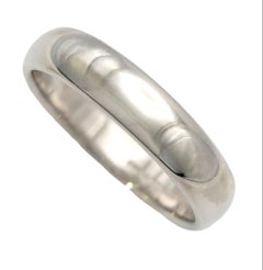 Tiffany & Co. Tiffany 'Forever' Polished Platinum Unisex Wedding Band Ring 8.75