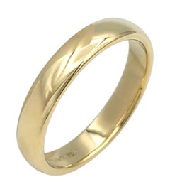 Tiffany & Co. "Tiffany Forever" Polished Unisex Band Ring 18 Karat Yellow Gold