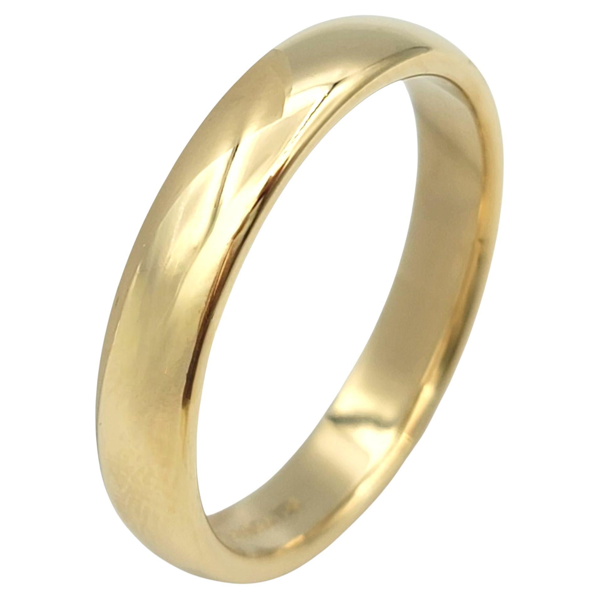 Tiffany & Co. "Tiffany Forever" Polierter Unisex-Ring aus 18 Karat Gelbgold im Angebot