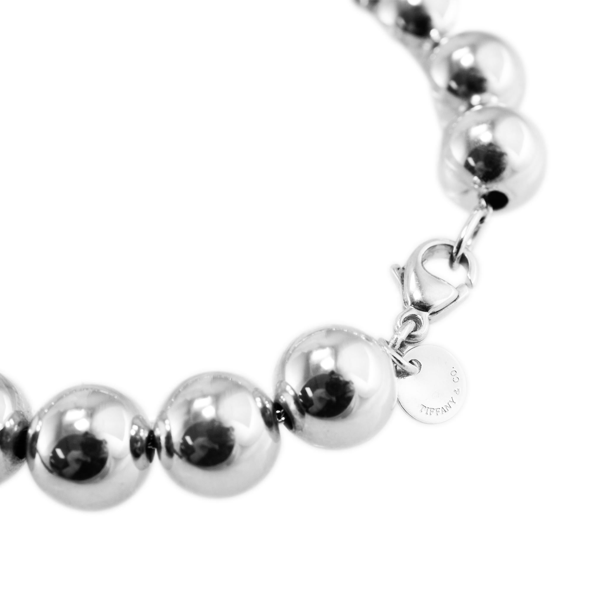 De las mujeres Tiffany & Co. Pulsera de bolas Tiffany Hardwear 925 en plata, pulsera de bolas de 10 MM en venta