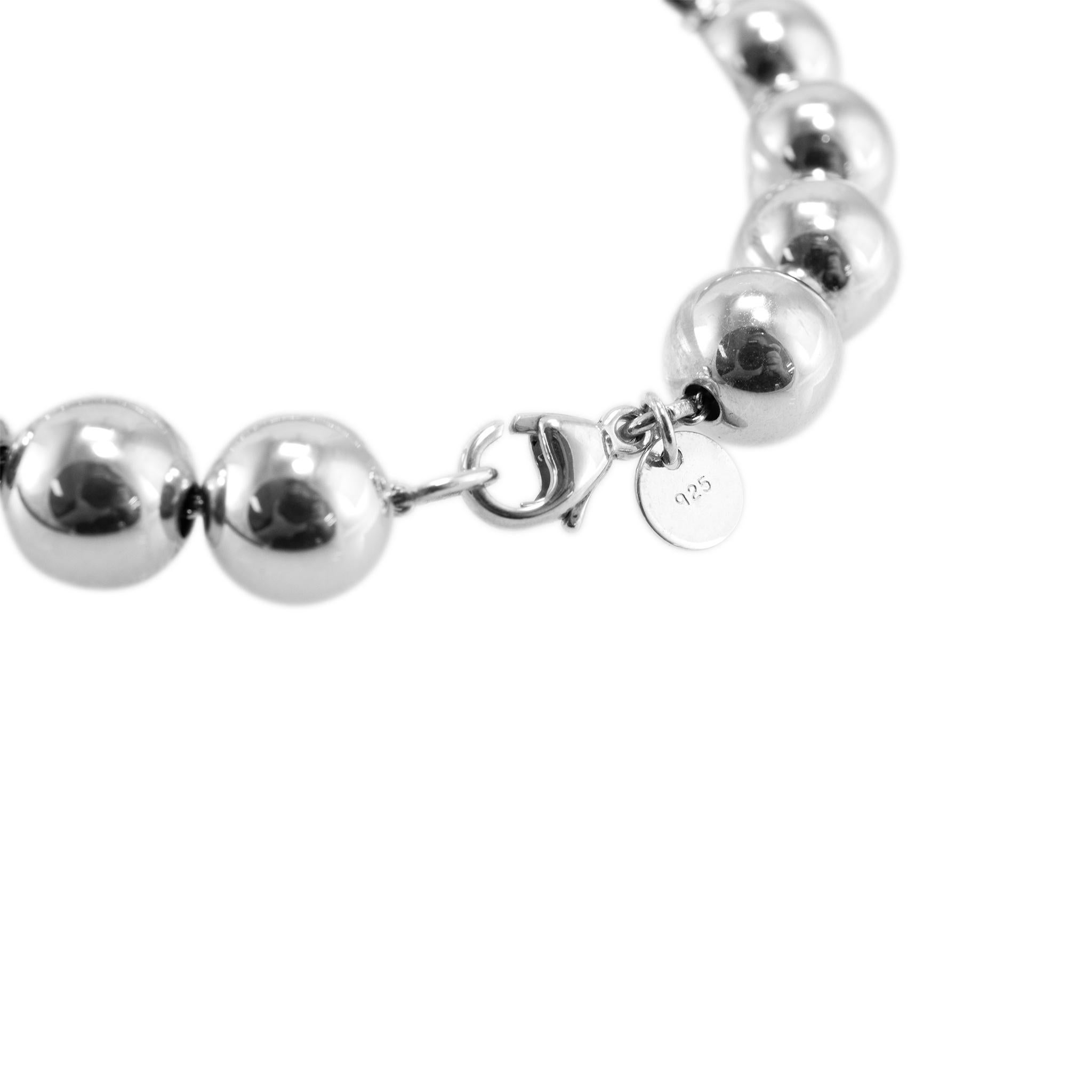 Tiffany & Co. Pulsera de bolas Tiffany Hardwear 925 en plata, pulsera de bolas de 10 MM en venta 1