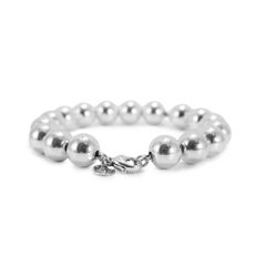 Tiffany & Co. Tiffany Hardwear 925 Sterling Silver 10 MM Ball Bead Bracelet