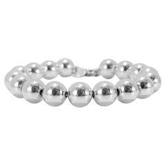 Tiffany & Co. Tiffany Hardwear 925 Sterling Silver 10 MM Ball Bead Bracelet