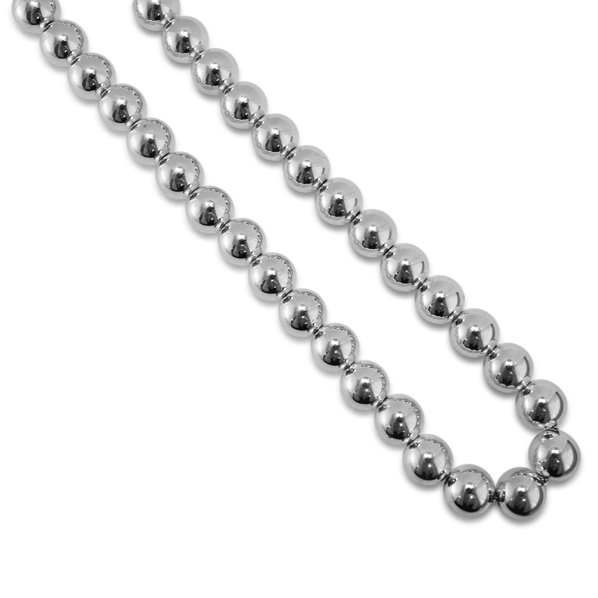 Tiffany & Co. Tiffany Hardwear 925 Sterling Silber abgestufte Kugel Halskette Damen im Angebot