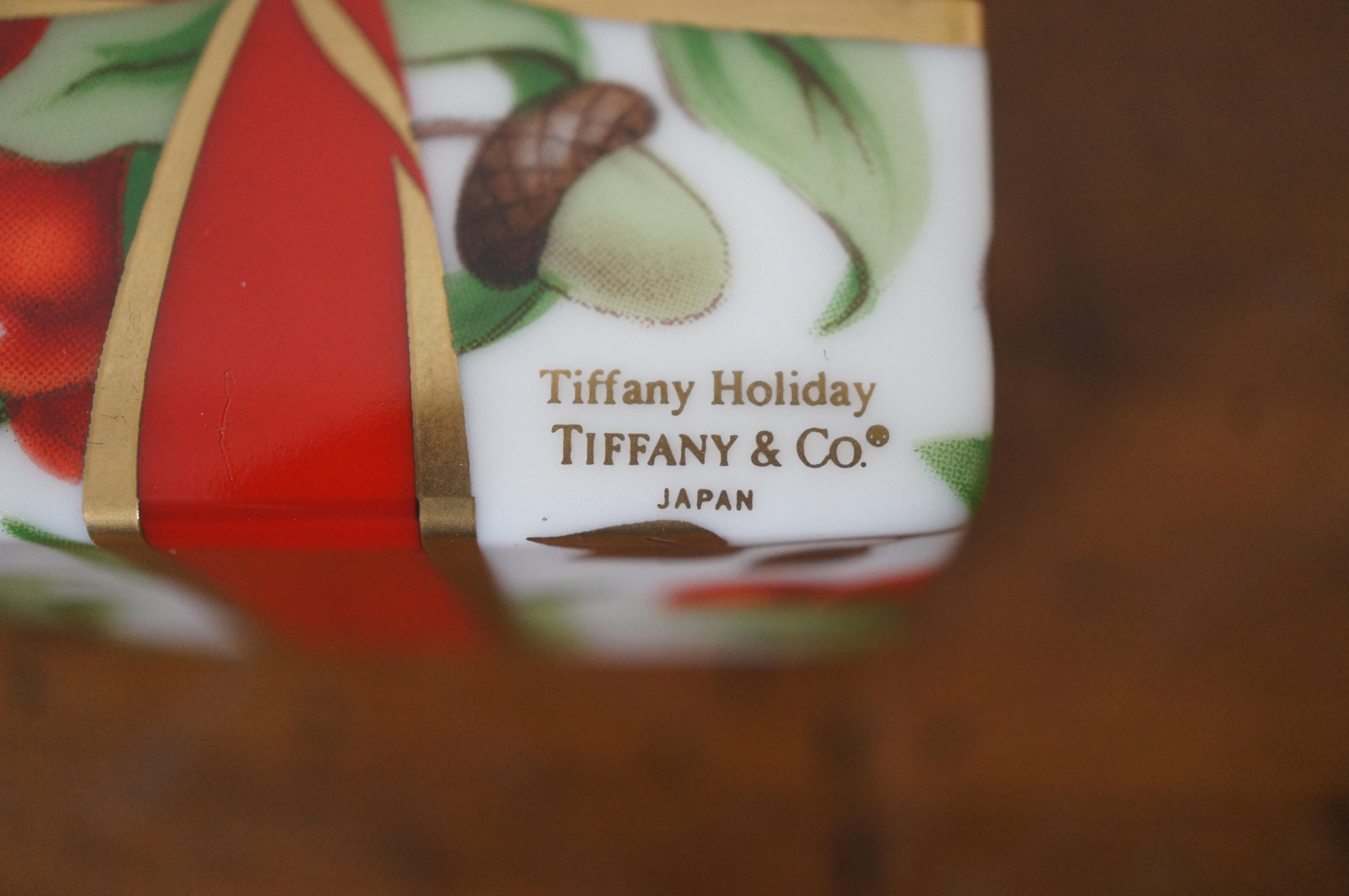 Tiffany & Co Tiffany Holiday Christmas Present Garland Gift Bow Trinket Box 2