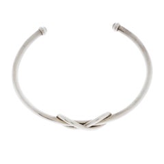 Tiffany & Co. Tiffany Infinity Silver Open Cuff Bracelet