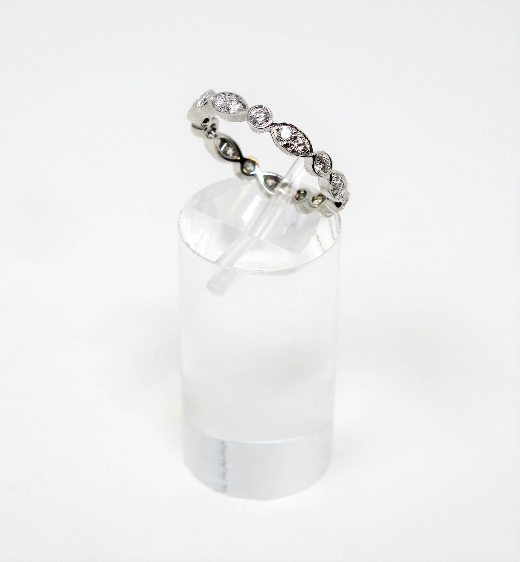 Tiffany & Co. Tiffany Jazz .61 Carat Round Diamond Band Ring in Platinum 1
