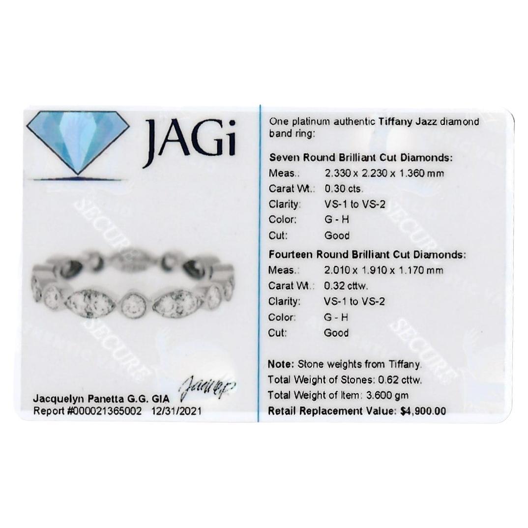 Tiffany & Co. Tiffany Jazz .62 Carats Diamond Band Ring in Platinum 3