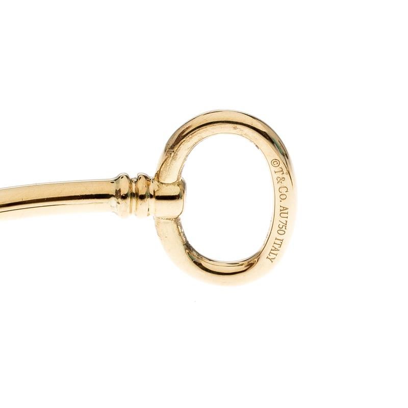 Contemporary Tiffany & Co. Tiffany Keys 18k Rose Gold Narrow Wire Bracelet