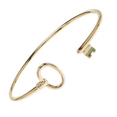 Tiffany & Co. Tiffany Keys 18k Rose Gold Narrow Wire Bracelet