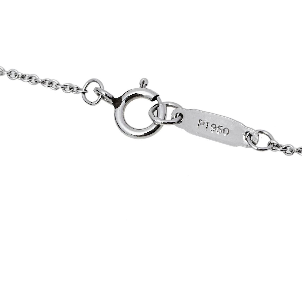 Contemporary Tiffany & Co. Tiffany Keys Diamond 18K Quatra Heart Key Pendant Necklace