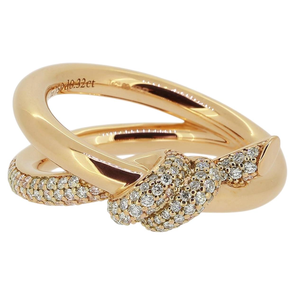 Tiffany ノット ローズゴールド リング （69526411) Tiffany Knot:Ring in Rose Gold | Tiffany & Co. US