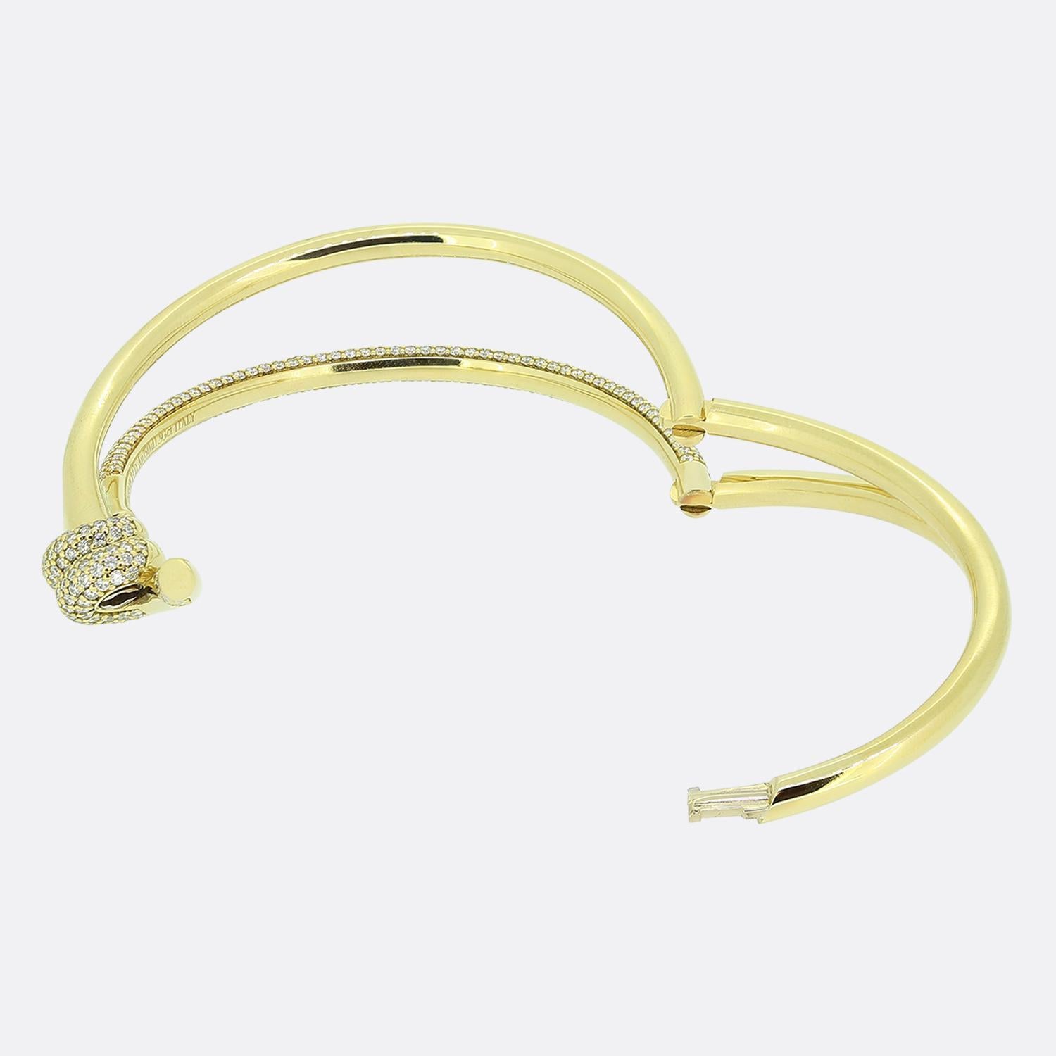 Women's or Men's Tiffany & Co. Tiffany Knot Double Row Hinge Bangle For Sale