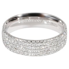 Tiffany & Co. Tiffany Metro Diamant-Hochzeitsring aus 18k Weißgold 0,9 Karat