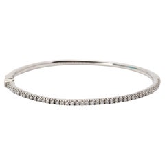 Tiffany & Co. Bracelet Tiffany Metro Hinge Diamond en or blanc 18k SM