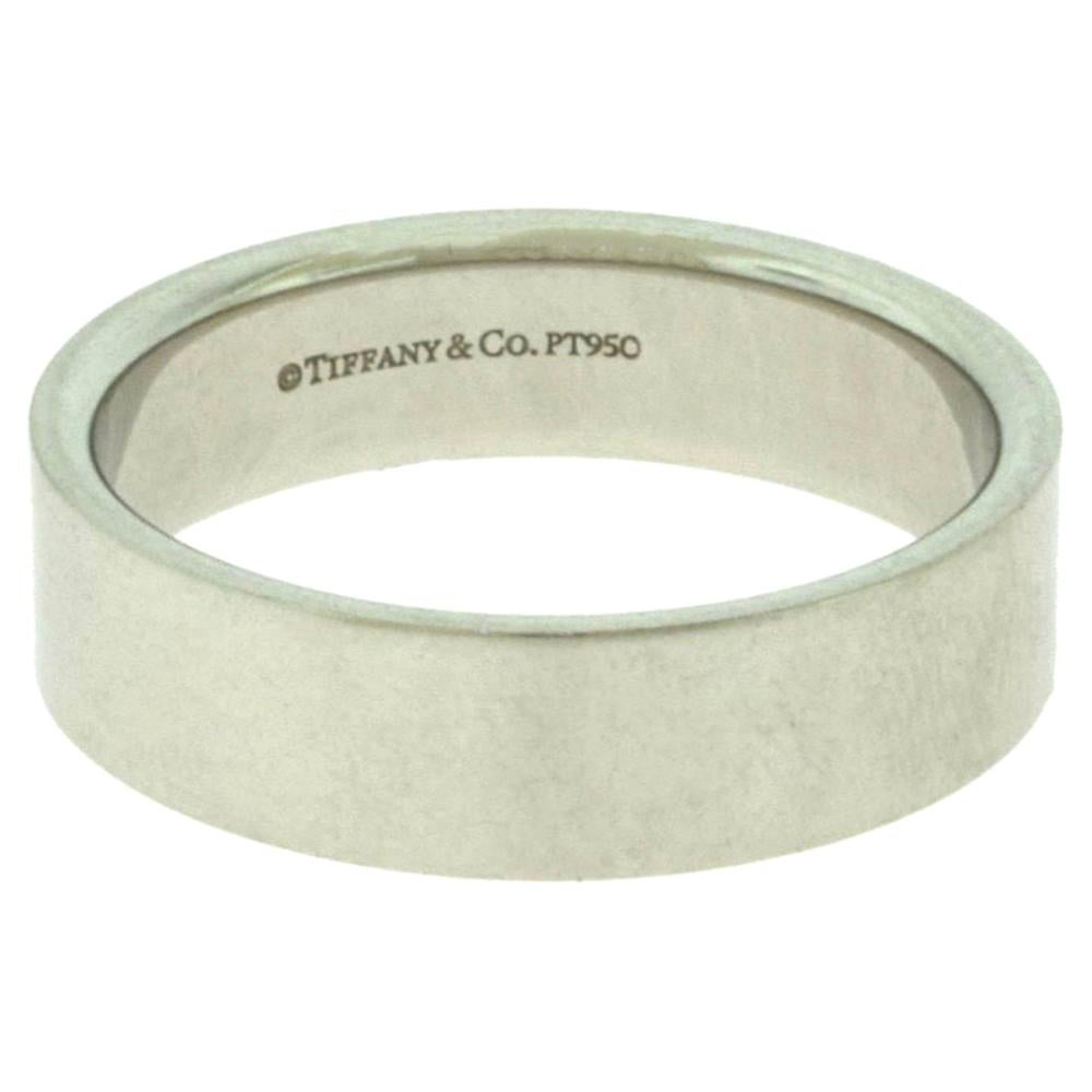 Tiffany & Co. Tiffany Platinum Flat Wedding Band Ring
