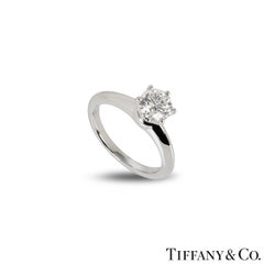 Tiffany & Co. Tiffany Setting Diamond Solitaire Engagement Ring 1.00 Ct H/VVS1