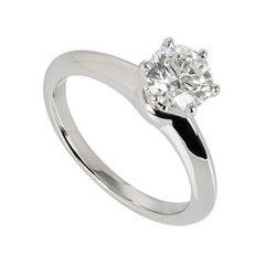 Tiffany & Co. Tiffany Setting Diamond Solitaire Engagement Ring 1.00 Ct H/VVS1