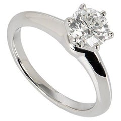 Tiffany & Co. Tiffany Setting Diamond Solitaire Engagement Ring 1.00 Ct H/VVS1