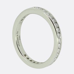 Tiffany & Co. Tiffany Setting Diamond Wedding Band Ring Size H 1/2 (47)