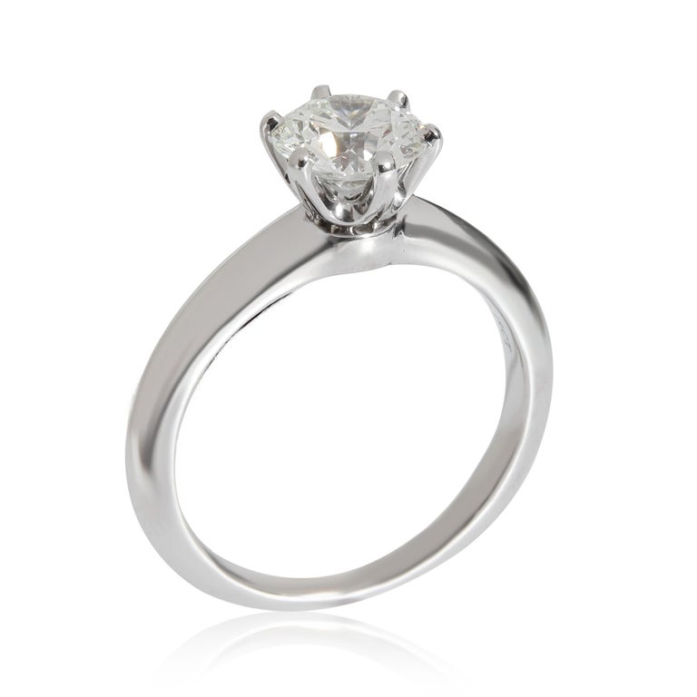 Tiffany and Co. Tiffany Setting Engagement Ring in Platinum I VVS1 1.19