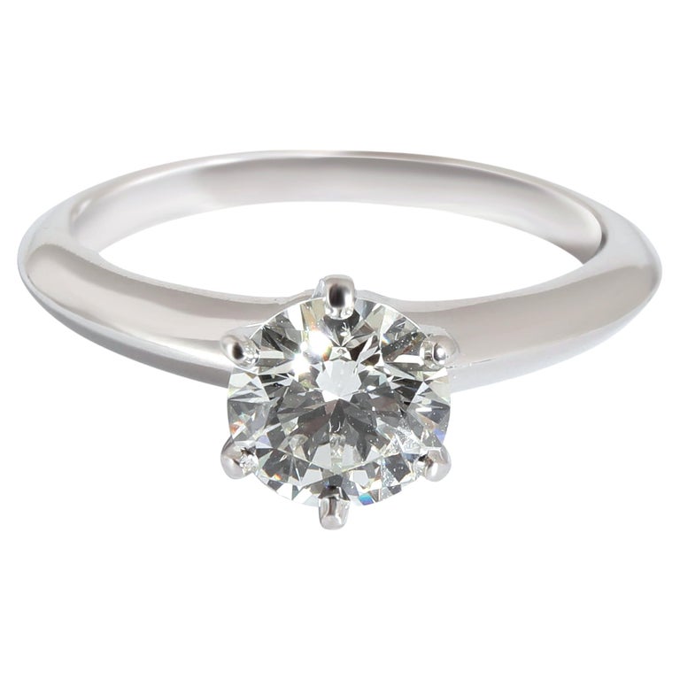 Tiffany and Co. Tiffany Setting Engagement Ring in Platinum I VVS1 1.19