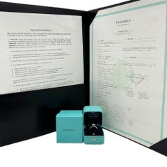 Tiffany & Co Tiffany Setting Round Diamond 1.01 CTS H VS2 Engagement Ring Plat