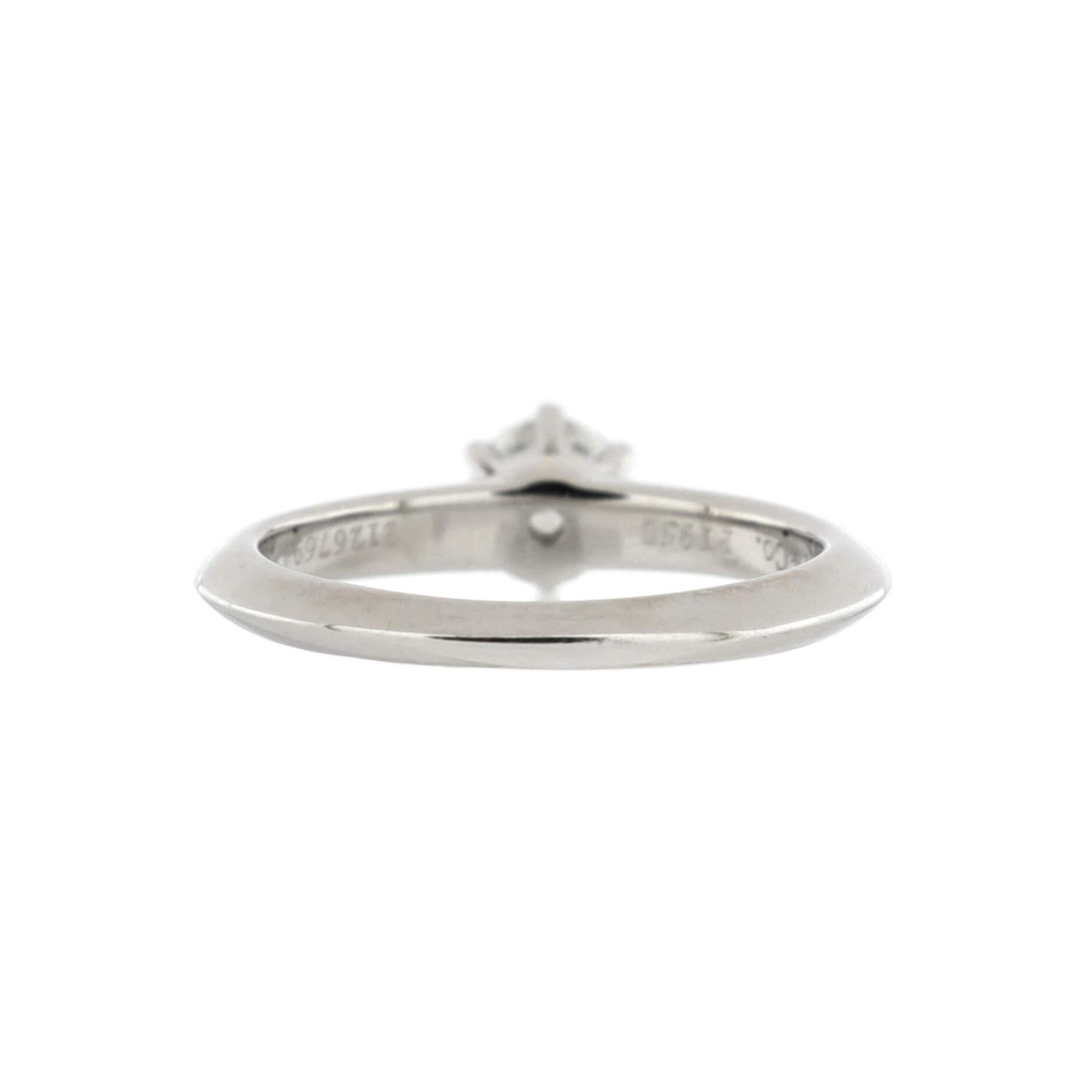 Tiffany and Co. Tiffany Setting Solitaire Ring Platinum with RBC ...
