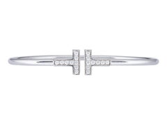 Tiffany & Co. Tiffany T 18K WG Wire Bracelet