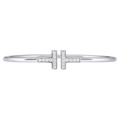 Tiffany & Co. Tiffany T 18K WG Wire Bracelet