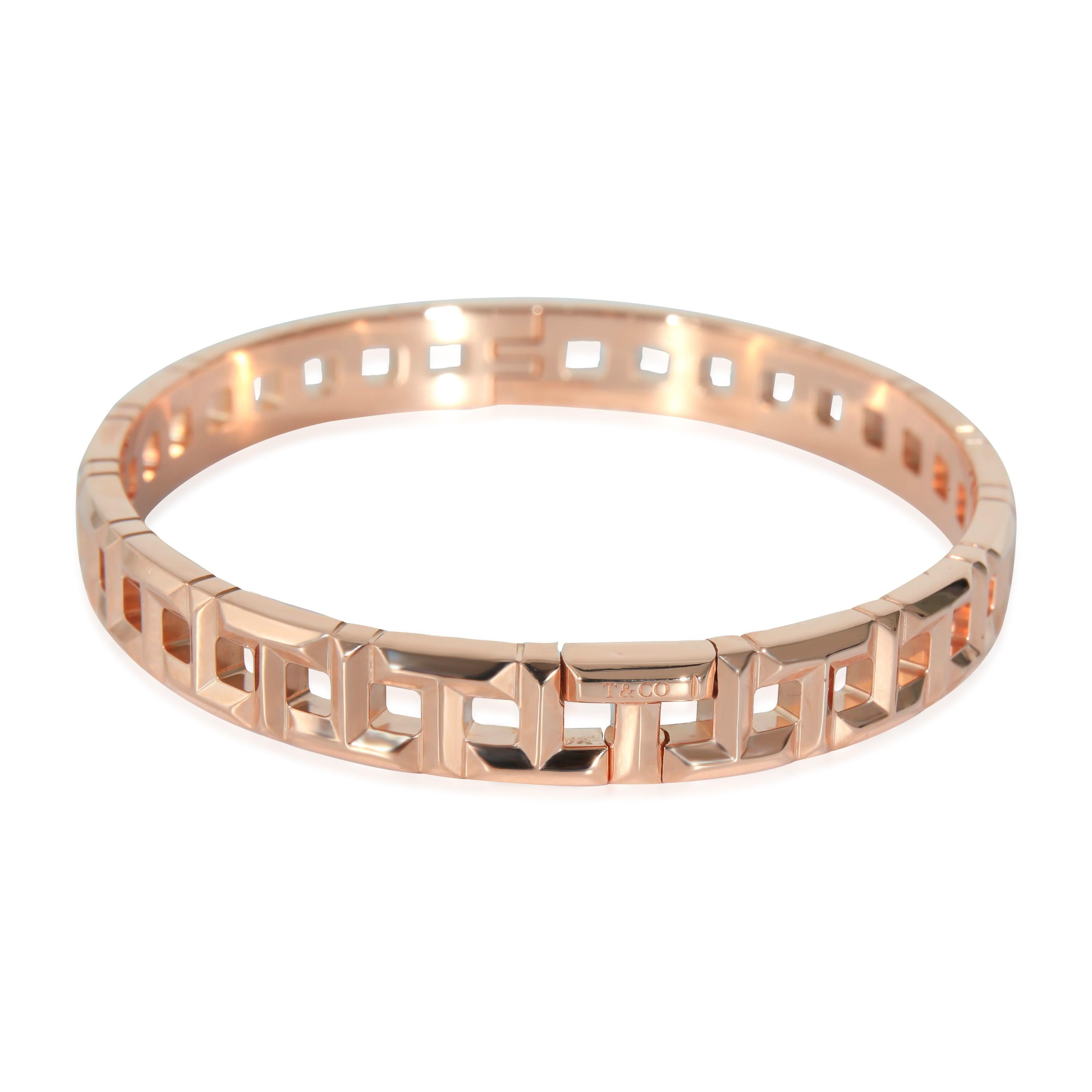 Tiffany & Co. Tiffany T Bangle in 18k Rose Gold

PRIMARY DETAILS
SKU: 132049
Listing Title: Tiffany & Co. Tiffany T Bangle in 18k Rose Gold
Condition Description: Inspired by the 'T' motif that Tiffany has been incorporating since the '80s, the T