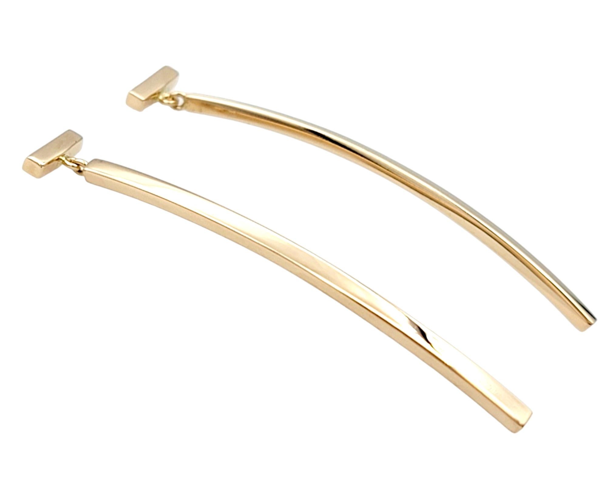 Contemporain Tiffany & Co. Tiffany, pendants d'oreilles en or rose 18 carats en vente