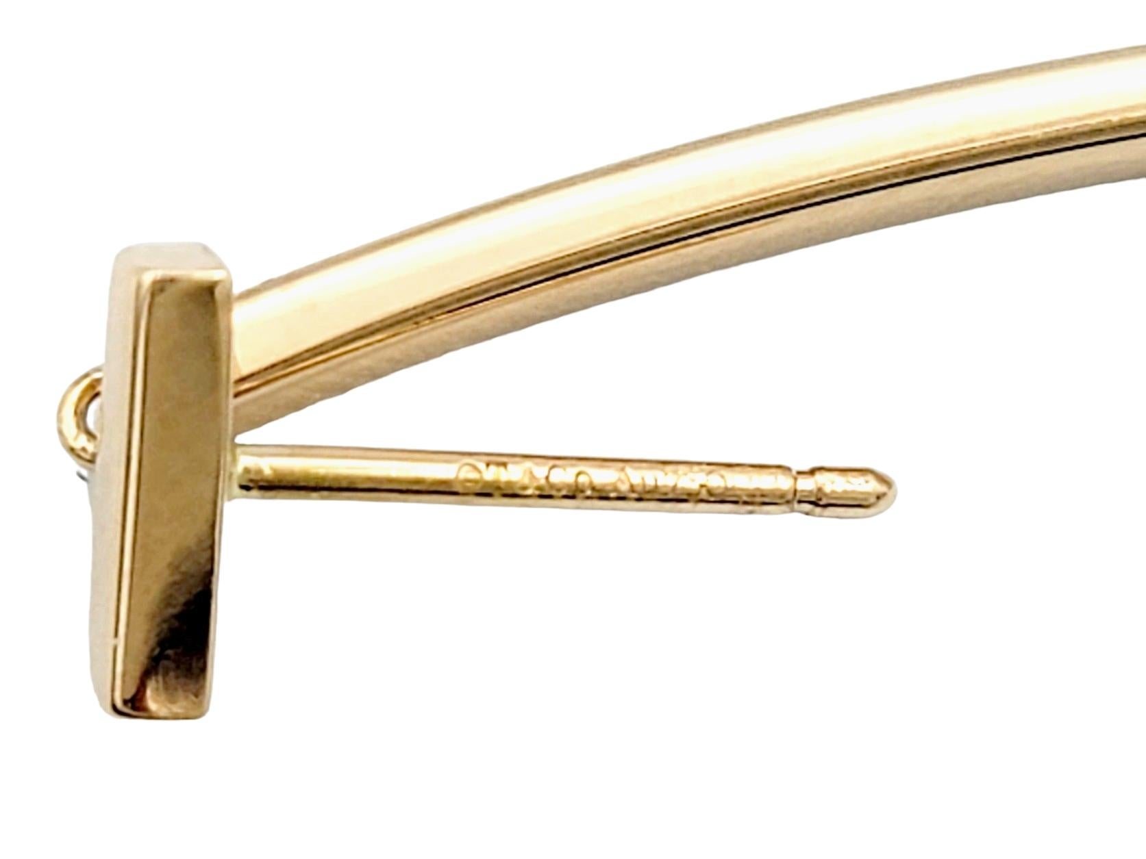 Tiffany & Co. Tiffany, pendants d'oreilles en or rose 18 carats en vente 3