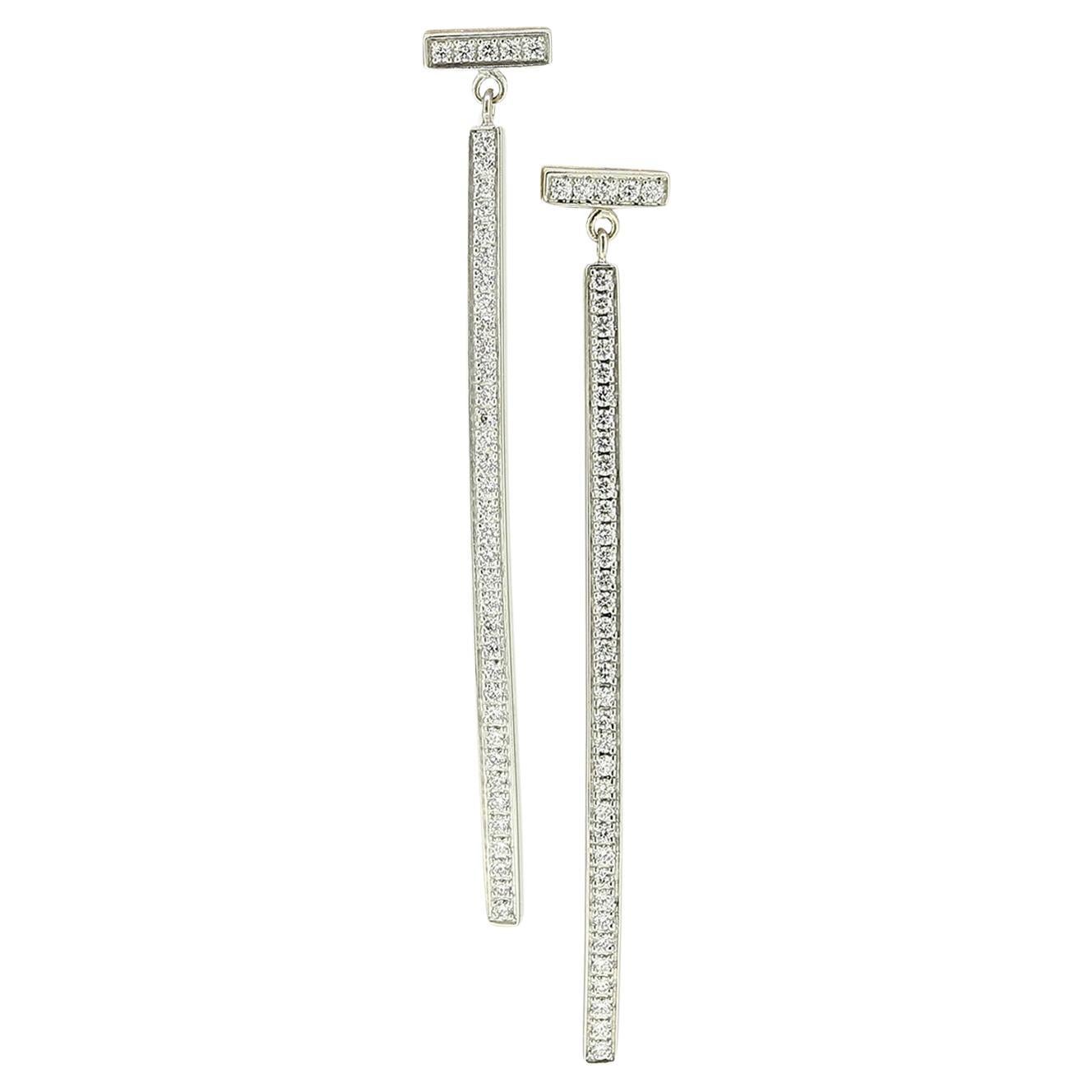 Tiffany & Co. Tiffany T Diamond Bar Earrings