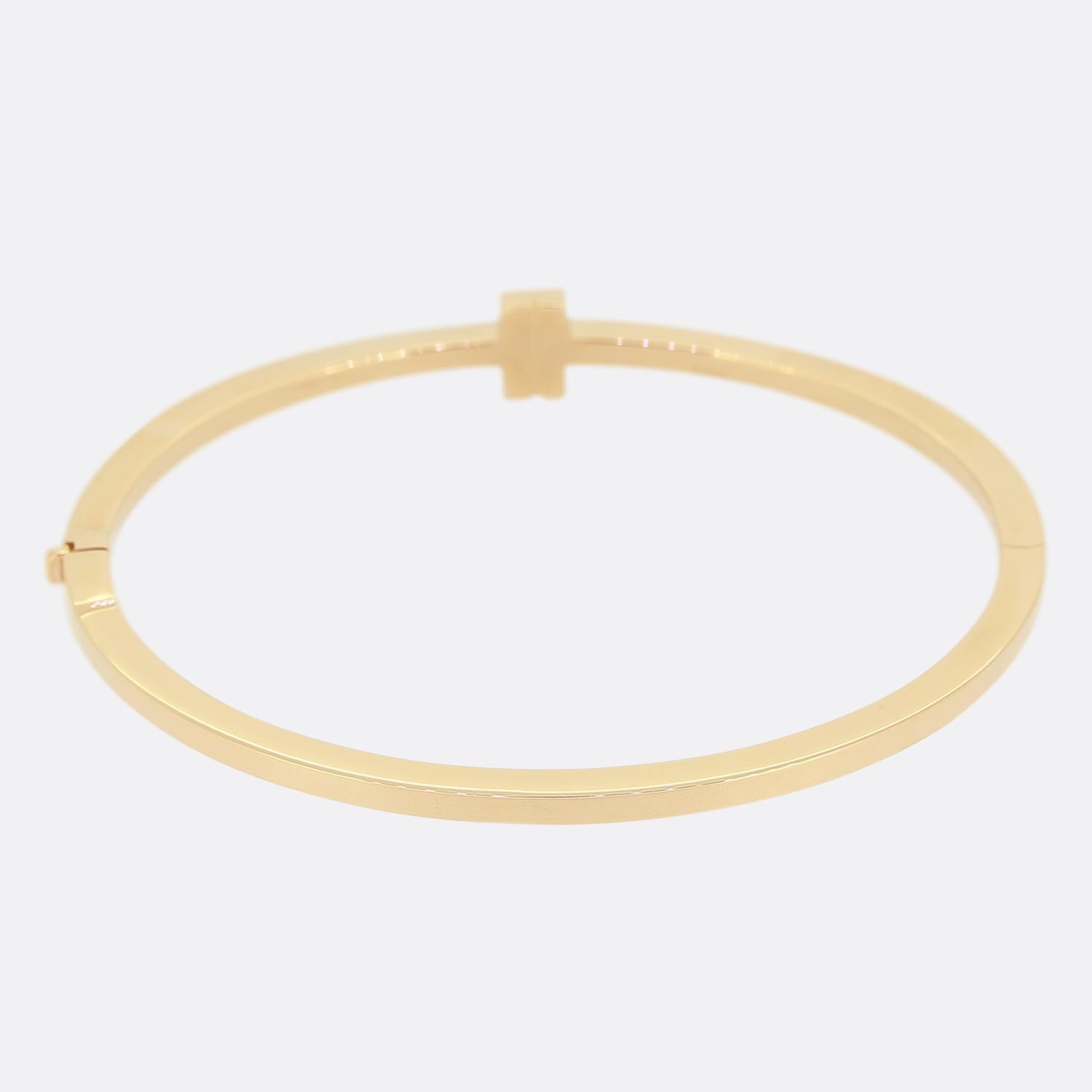 Tiffany & Co. Tiffany T Diamond Bracelet à charnières Unisexe en vente