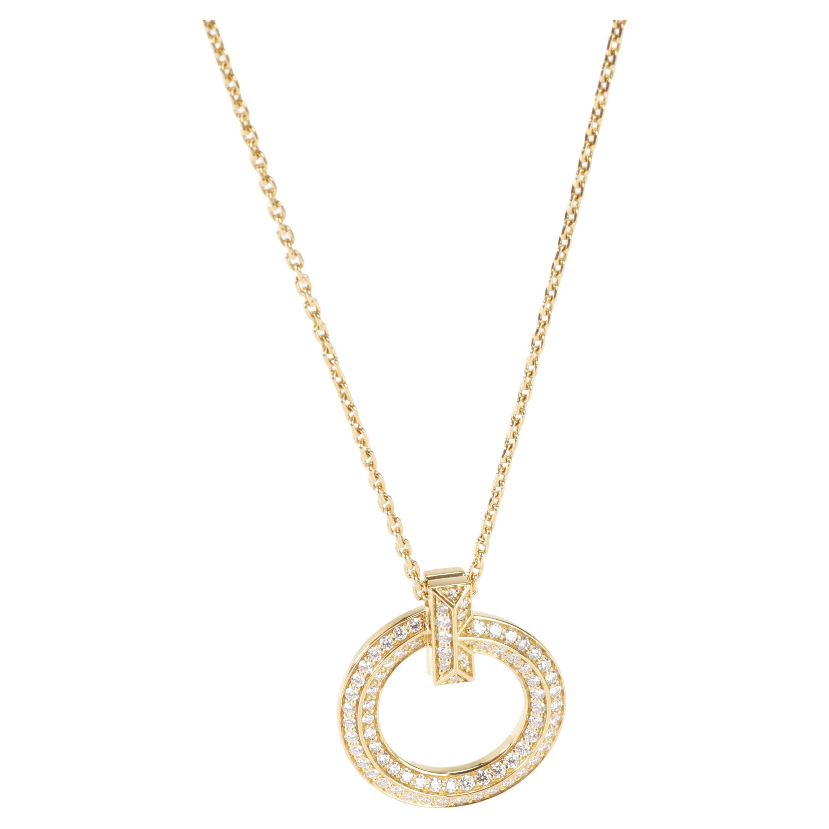 Tiffany & Co. Tiffany T Diamond Pendant in 18K Yellow Gold 0.65 CTW