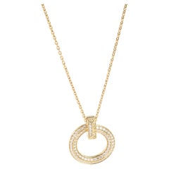 Tiffany & Co. Tiffany T Diamond Pendant in 18K Yellow Gold 0.65 CTW