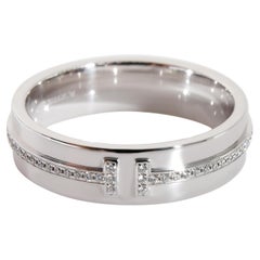 Tiffany & Co. Tiffany T Diamond Ring in 18k White Gold 0.12 CTW