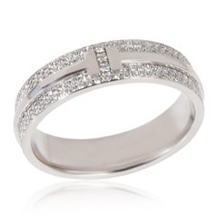 Tiffany & Co. Tiffany T Diamond Ring in 18k White Gold 0.58 CTW