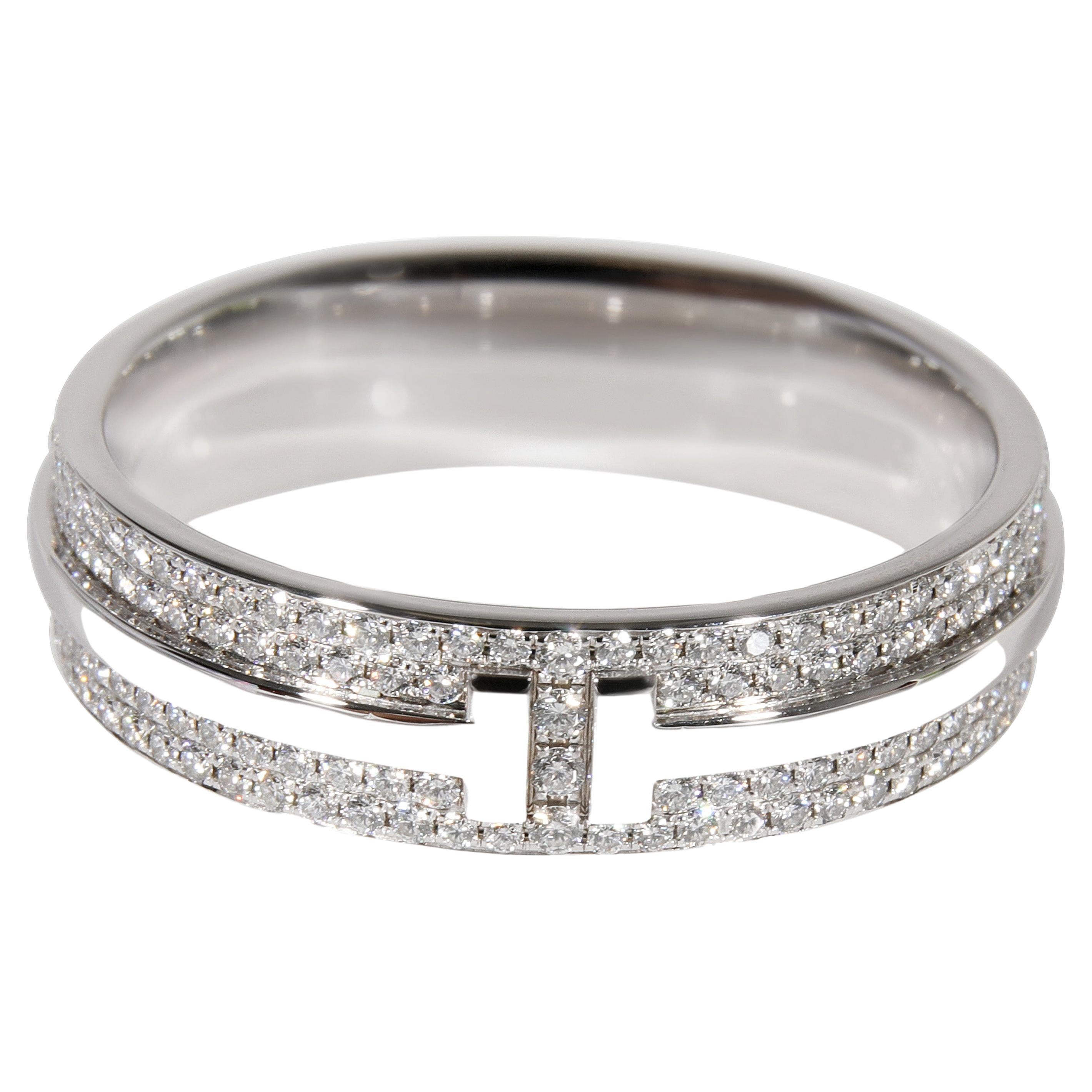 Tiffany & Co. Tiffany T Diamond Ring in 18k White Gold 0.58 CTW