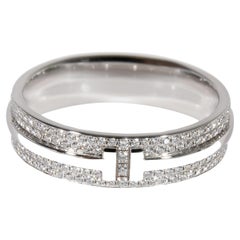 Tiffany & Co. Tiffany T Diamond Ring in 18k White Gold 0.58 CTW