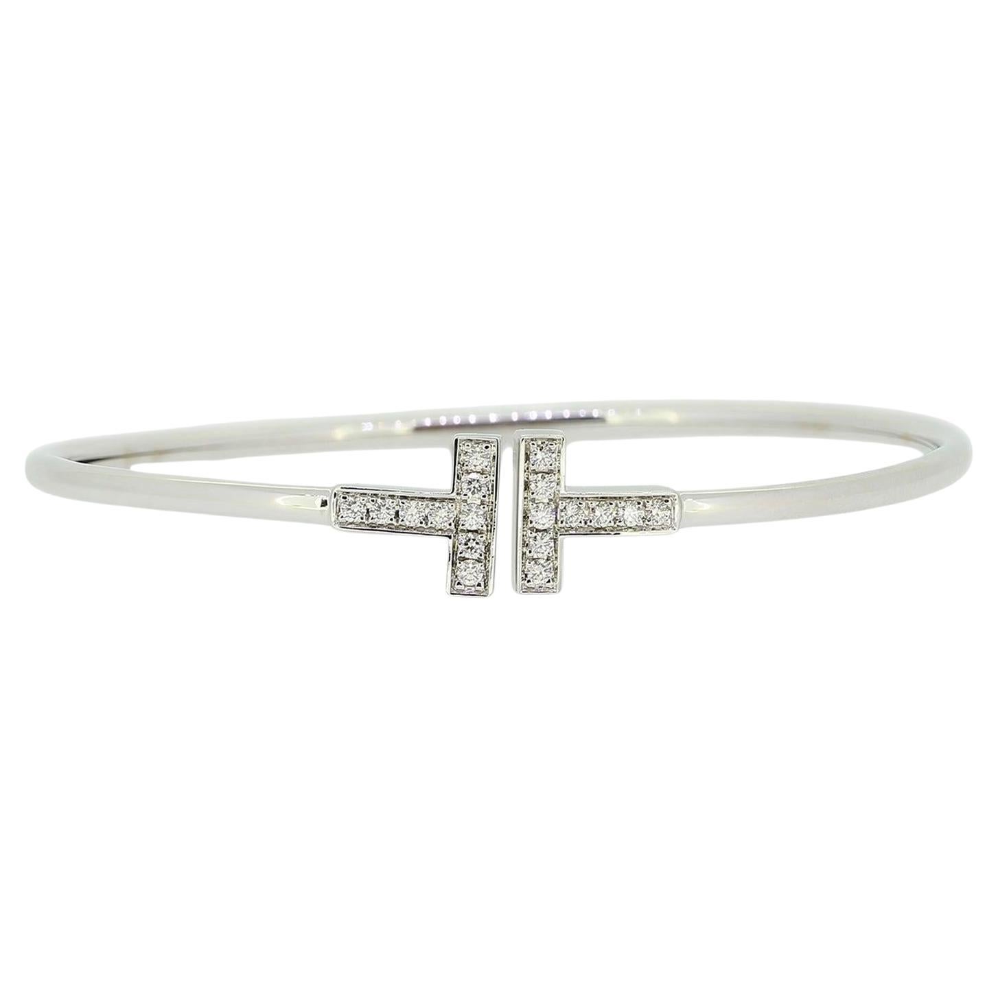 Tiffany & Co. Tiffany T Diamond Wire Bracelet